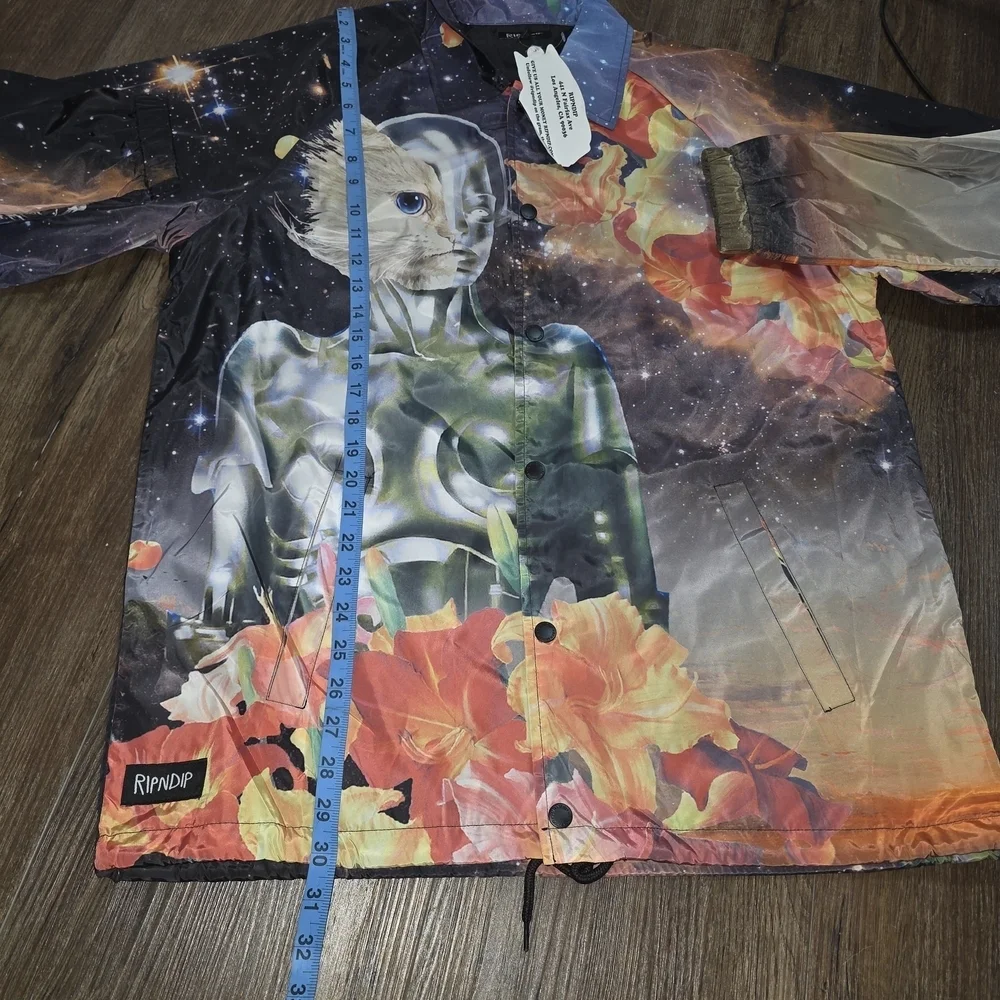 Nwt Ripndip Galactica Coaches Jacket Black Sz L